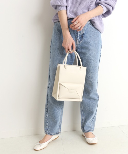 SLOBE IENA（スローブイエナ）の「【ADD CULUMN/アドカラム】PAKET ショルダーバッグ◆（ショルダーバッグ・レディース・ブルー/キャメル/ナチュラル・FREE）」の5枚目の写真