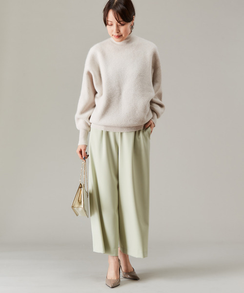 Tiara(ティアラ)の「アンゴラウールドルマンニット(ニット/セーター・レディース・アイボリー/ピンク/グリーン・FREE)」の2枚目の写真