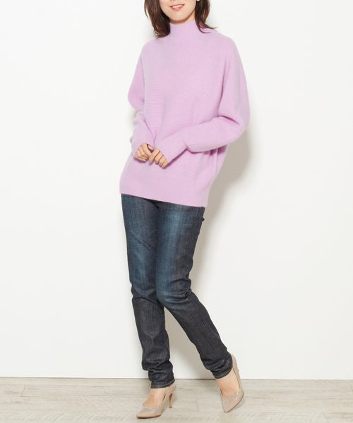 Tiara(ティアラ)の「アンゴラウールドルマンニット(ニット/セーター・レディース・アイボリー/ピンク/グリーン・FREE)」の14枚目の写真