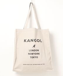 【KANGOL/カンゴール】マチ付き キャンバス プリント トートバッグ