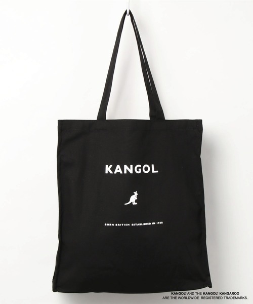 KANGOL(カンゴール)の「【KANGOL/カンゴール】マチ付き キャンバス プリント トートバッグ(トートバッグ・メンズ・ブラック/ベージュ/グレー/オフホワイト/ホワイト系その他/ブラック系その他/グレー系その他/ベージュ系その他・FREE)」の4枚目の写真