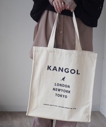 【KANGOL/カンゴール】マチ付き キャンバス プリント トートバッグ