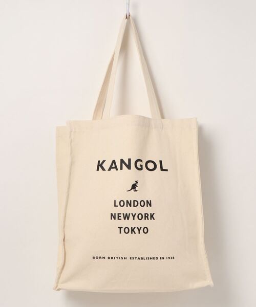 KANGOL(カンゴール)の「【KANGOL/カンゴール】マチ付き キャンバス プリント トートバッグ(トートバッグ・メンズ・ブラック/ベージュ/グレー/オフホワイト/ホワイト系その他/ブラック系その他/グレー系その他/ベージュ系その他・FREE)」の12枚目の写真