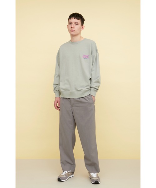 EMMA CLOTHES(エマクローズ)の「ビッグシルエット ワンポイントロゴ刺繍&バックロゴデザイン プルオーバースウェット/confidence(スウェット・メンズ・チャコールグレー/オフホワイト/ブルーグレー/ブラウン系その他・FREE)」の16枚目の写真