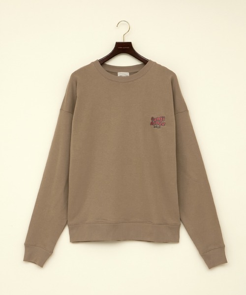 EMMA CLOTHES(エマクローズ)の「ビッグシルエット ワンポイントロゴ刺繍&バックロゴデザイン プルオーバースウェット/confidence(スウェット・メンズ・チャコールグレー/オフホワイト/ブルーグレー/ブラウン系その他・FREE)」の9枚目の写真