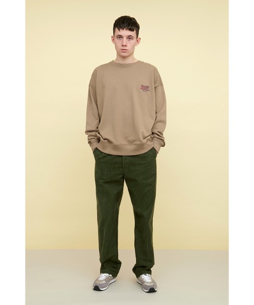 EMMA CLOTHES(エマクローズ)の「ビッグシルエット ワンポイントロゴ刺繍&バックロゴデザイン プルオーバースウェット/confidence(スウェット・メンズ・チャコールグレー/オフホワイト/ブルーグレー/ブラウン系その他・FREE)」の19枚目の写真