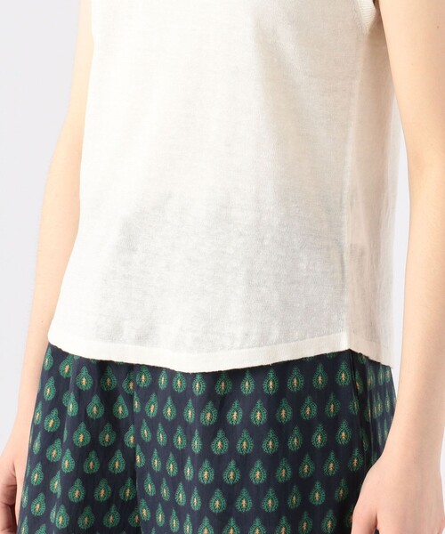 TOMORROWLAND （トゥモローランド）の「プレーンリネン ノースリーブプルオーバー（ニット/セーター・レディース・ブルー/ミント/ライトピンク/イエロー/ホワイト/チャコールグレー・S）」の17枚目の写真