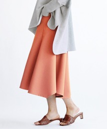 美品】DEVEAUXゼブラサーキュラースカートVermeil par iena