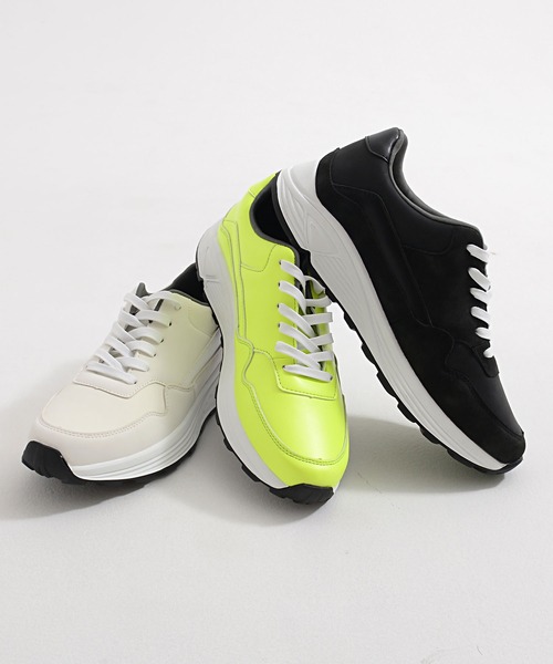SILVER BULLET(シルバーバレット)の「『SILVER BULLET SELECT AC/シルバーバレットセレクト』デザインソールレースアップスニーカー(スニーカー・メンズ・ホワイト/イエロー/ブラック・M/L/S)」の5枚目の写真