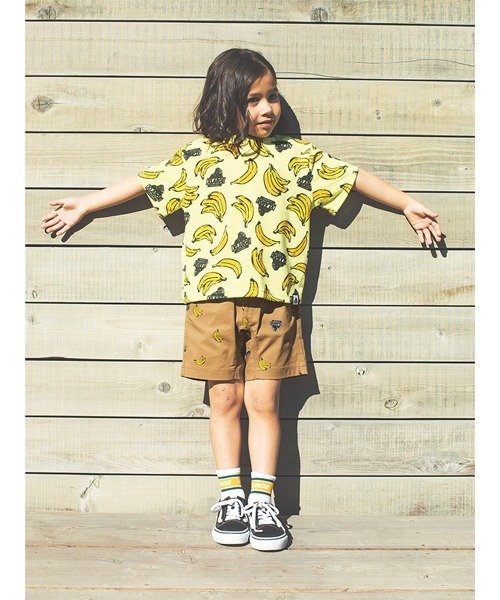 XLARGE KIDS（エクストララージキッズ）の「バナナ×OGゴリラ柄クライミングショートパンツ（その他パンツ・キッズ・ブラック/ベージュ・80ｃｍ/90cm/110cm/100cm/120cm/130cm/140cm）」の18枚目の写真