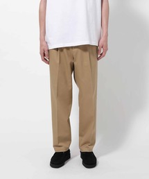 【WILD LIFE TAILOR】FINXコットン ワイドタックチノパンツ