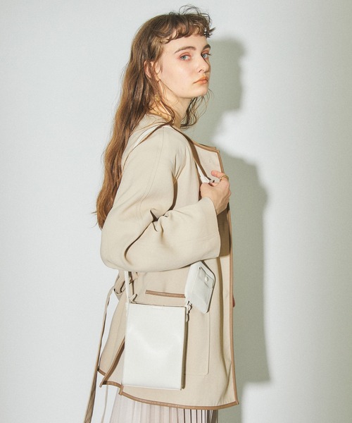 PUBLIC TOKYO ベルト付きショートコート 最終SALE】PUBLIC TOKYO ベルト付きショートコート ベルト付き