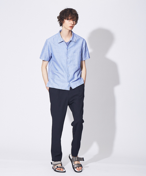 ABAHOUSE(アバハウス)の「【FLEX COOL】超接触冷感 スムースVネック Tシャツ(Tシャツ/カットソー・メンズ・オフホワイト/グレイッシュブルー/ダークネイビー/ダークオレンジ・44/46/48/50)」の13枚目の写真