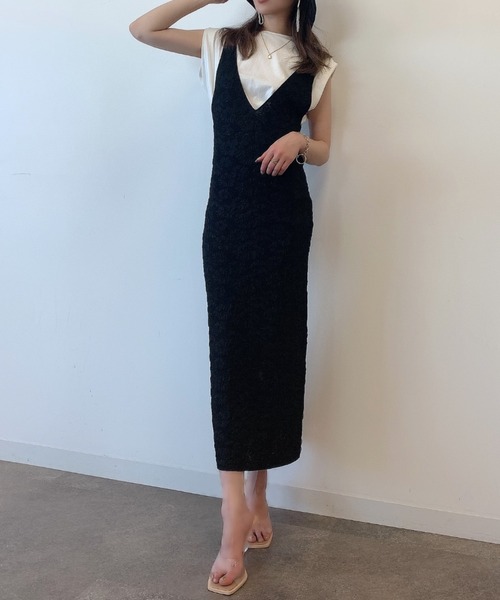 eimyistore Alstromeria Jacquardニットロンパース