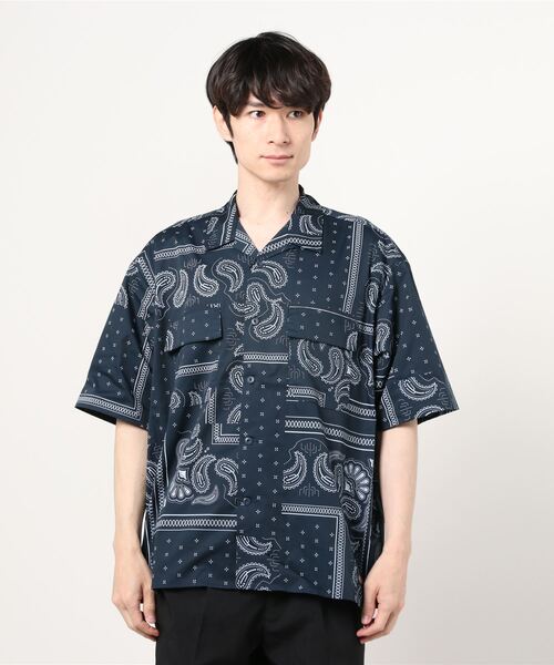 Dickies(ディッキーズ)の「Dickies/ディッキーズ 半袖 オープンカラー ワークシャツ(シャツ/ブラウス・メンズ・サックスブルー/ライトブラウン/ネイビー系/ネイビー/ベージュ/ブラック・L/M/S/XL)」の6枚目の写真