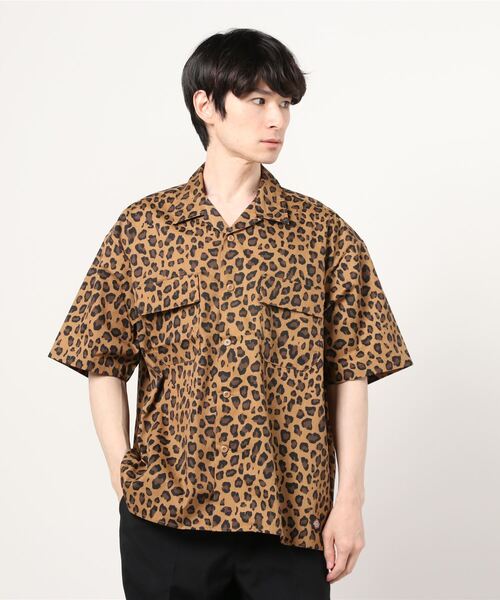 Dickies(ディッキーズ)の「Dickies/ディッキーズ 半袖 オープンカラー ワークシャツ(シャツ/ブラウス・メンズ・サックスブルー/ライトブラウン/ネイビー系/ネイビー/ベージュ/ブラック・L/M/S/XL)」の3枚目の写真