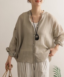 URBAN RESEARCH DOORS | ラミースタンドカラーワイドシャツ(シャツ/ブラウス)