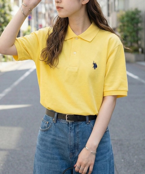 U.S. POLO ASSN.（ユーエスポロアッスン）の「【U.S. POLO ASSN.】pony embroidery POLO shirts / ワンポイントロゴ ポニー刺繍ポロシャツ /ユニセックスサイズ展開（ポロシャツ・レディース・ブラック/ブルー/ネイビー/ホワイト/グレー/ヘザーグレー/レッド/ブラック系その他2/ブルー系その他2/ラベンダー/グリーン/ダークグレー/ピンク/イエロー/ブラック系その他3/ホワイト系その他3/ネイビー系3/ブルー系その他3/ダークブラウン/ダークグリーン・S/M/L/XL/XXL）」の18枚目の写真