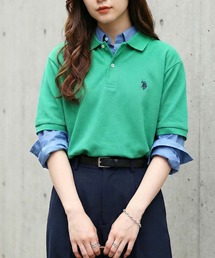 U.S. POLO ASSN.（ユーエスポロアッスン）の「【U.S. POLO ASSN.】pony embroidery POLO shirts / ワンポイントロゴ ポニー刺繍ポロシャツ /ユニセックスサイズ展開（ポロシャツ）」