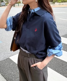 SETUP7（セットアップセブン）の「【U.S. POLO ASSN.】pony embroidery POLO shirts / ワンポイントロゴ ポニー刺繍ポロシャツ /ユニセックスサイズ展開（ポロシャツ）」