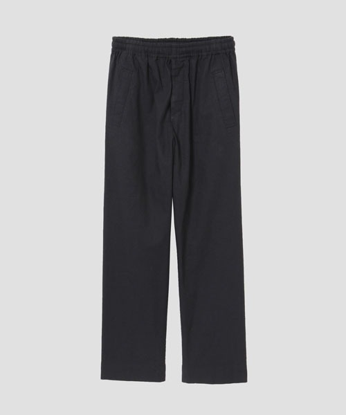 マーガレットハウエル 24SS COTTON TWILL パンツ ブラック MARGARET HOWELL（マーガレットハウエル）の「LINEN COTTON