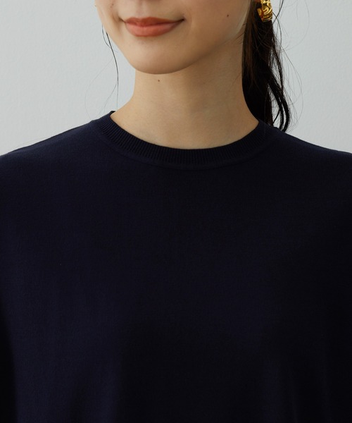 SALON adam et rope'（サロン アダム エ ロペ）の「SMART ICEノースリーブニット（ニット/セーター・レディース・パープル/ネイビー/ブルー系その他4・FREE）」の15枚目の写真