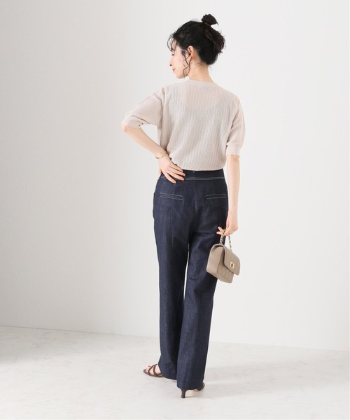 La TOTALITE(ラトータリテ)の「透かし柄プルオーバー【手洗い可能】◆(ニット/セーター・レディース・ブラック/ベージュ/ラベンダー・FREE)」の13枚目の写真