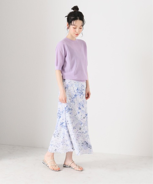 La TOTALITE(ラトータリテ)の「透かし柄プルオーバー【手洗い可能】◆(ニット/セーター・レディース・ブラック/ベージュ/ラベンダー・FREE)」の11枚目の写真