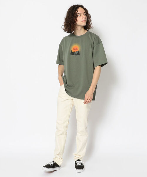 MANASTASH(マナスタッシュ)の「MANASTASH/マナスタッシュ RECYCLED TEE DAY BREAK リサイクルティーデイブレイク(Tシャツ/カットソー・メンズ・ホワイト/セージグリーン・X-LARGE/MEDIUM/LARGE)」の16枚目の写真