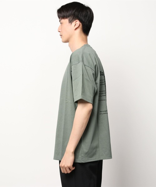 MANASTASH(マナスタッシュ)の「MANASTASH/マナスタッシュ RECYCLED TEE DAY BREAK リサイクルティーデイブレイク(Tシャツ/カットソー・メンズ・ホワイト/セージグリーン・X-LARGE/MEDIUM/LARGE)」の6枚目の写真