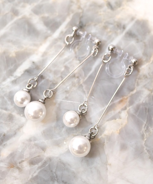 florist（フローリスト）の「【3種展開】揺れる樹脂クリップイヤリング（イヤリング・レディース・シルバー系その他2/ゴールド系その他3/ゴールド系その他2/シルバー系その他4/ゴールド系その他4/シルバー系その他3・FREE）」の2枚目の写真