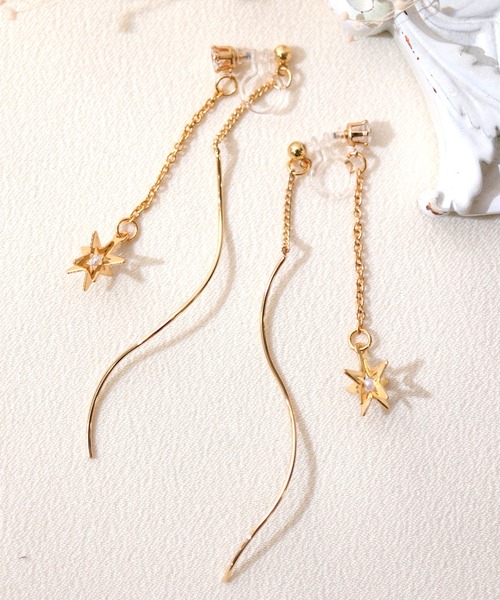 florist（フローリスト）の「【3種展開】揺れる樹脂クリップイヤリング（イヤリング・レディース・シルバー系その他2/ゴールド系その他3/ゴールド系その他2/シルバー系その他4/ゴールド系その他4/シルバー系その他3・FREE）」の5枚目の写真