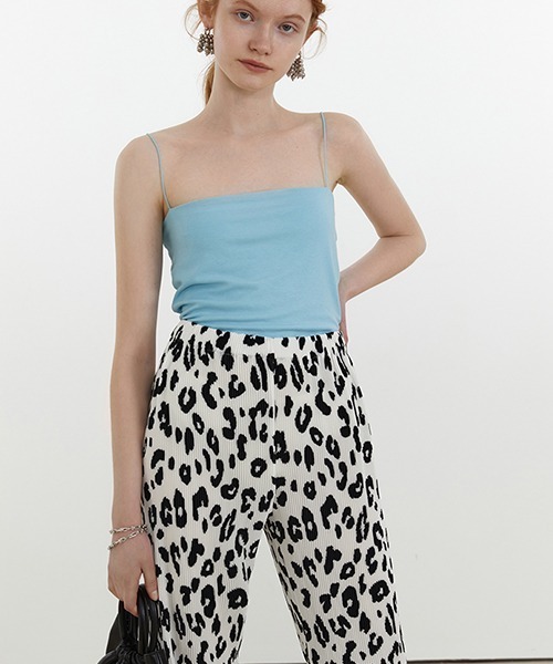 Fano Studios(ファノ ストゥディオズ)の「【Fano Studios】Leopard print pleats easy pants FX21K088(スラックス・レディース・ホワイト・M/S)」の3枚目の写真