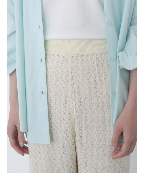 AMERICAN HOLIC(アメリカンホリック)の「透かしレース編みワイドパンツ(その他パンツ・レディース・ブラック/アイボリー・L/M)」の19枚目の写真