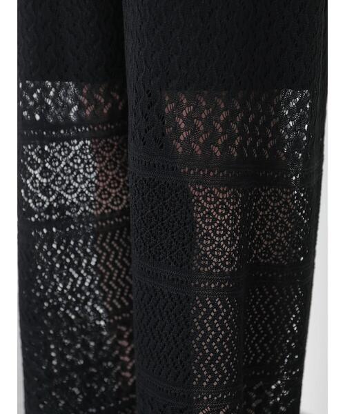 AMERICAN HOLIC(アメリカンホリック)の「透かしレース編みワイドパンツ(その他パンツ・レディース・ブラック/アイボリー・L/M)」の22枚目の写真