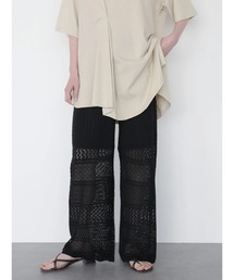 AMERICAN HOLIC | 透かしレース編みワイドパンツ(その他パンツ)