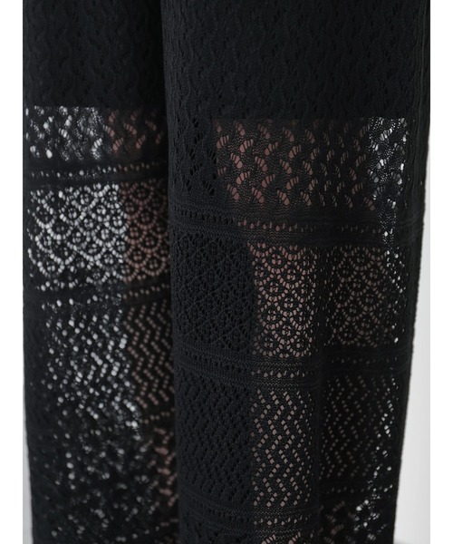 AMERICAN HOLIC(アメリカンホリック)の「透かしレース編みワイドパンツ(その他パンツ・レディース・ブラック/アイボリー・L/M)」の13枚目の写真