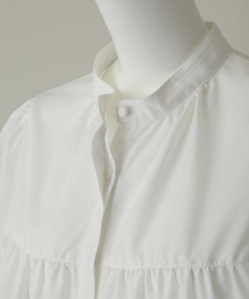 MILKFED.（ミルクフェド）の「TIERED TUNIC（チュニック・レディース・ブルー/ホワイト/ブラウン・ONE SIZE）」の5枚目の写真