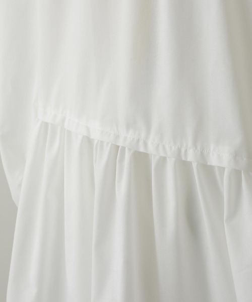 MILKFED.（ミルクフェド）の「TIERED TUNIC（チュニック・レディース・ブルー/ホワイト/ブラウン・ONE SIZE）」の13枚目の写真