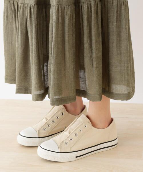 SHOO・LA・RUE(シューラルー)の「◆スラブティアードスカート(スカート・レディース・カーキ/ライトブルー/ベージュ/ブラック/グリーン/イエロー・00)」の11枚目の写真