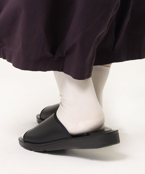 MoonStar（ムーンスター）の「MOONSTAR / ムーンスター  LAZY　54320791 5432079 MNT（サンダル・レディース・ホワイト/ブラック・SMALL/X-SMALL）」の6枚目の写真