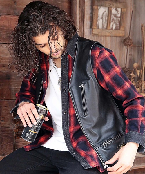 RATTLE TRAP（ラトルトラップ）の「レザーベスト（ベスト）」 - WEAR