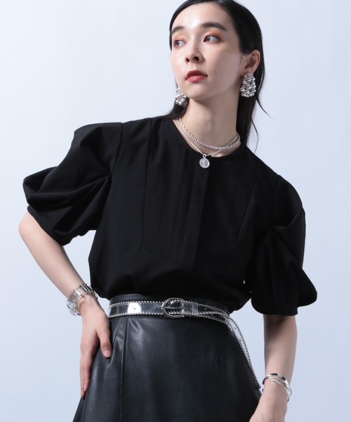 HARE（ハレ）の「ボリュームソデシャツ(HARE)（シャツ/ブラウス・レディース・ホワイト/ブラック・FREE）」の2枚目の写真