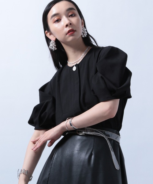 HARE（ハレ）の「ボリュームソデシャツ(HARE)（シャツ/ブラウス・レディース・ホワイト/ブラック・FREE）」の10枚目の写真