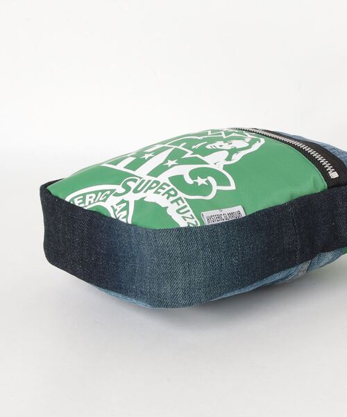 HYSTERIC GLAMOUR（ヒステリックグラマー）の「DENIM×NYLON クロスボディーバッグ（トートバッグ・メンズ・パープル/イエロー/グリーン・FREE）」の7枚目の写真