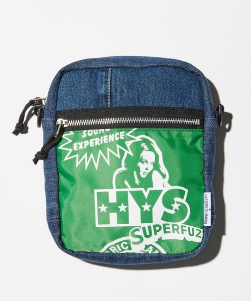 HYSTERIC GLAMOUR ナイロン デニム ボディバッグ パープル HYSTERIC GLAMOUR（ヒステリックグラマー）の「DENIM×NYLON