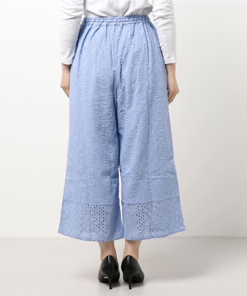 チャイハネ（チャイハネ）の「【チャイハネ】yul 総刺繍コットンワイドパンツ（その他パンツ・レディース・ホワイト/パープル/カーキ・FREE）」の8枚目の写真