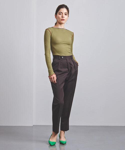 BASERANGE（ベースレンジ）の「＜BASERANGE（ベースレンジ）＞VIEN ロングスリーブ カットソー 21AW（Tシャツ/カットソー・レディース・ライトブルー/オフホワイト/オリーブ/ブラック・SMALL）」の8枚目の写真