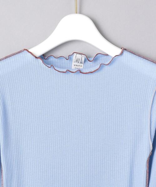 BASERANGE（ベースレンジ）の「＜BASERANGE（ベースレンジ）＞VIEN ロングスリーブ カットソー 21AW（Tシャツ/カットソー・レディース・ライトブルー/オフホワイト/オリーブ/ブラック・SMALL）」の10枚目の写真