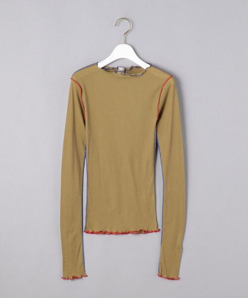 BASERANGE（ベースレンジ）の「＜BASERANGE（ベースレンジ）＞VIEN ロングスリーブ カットソー 21AW（Tシャツ/カットソー・レディース・ライトブルー/オフホワイト/オリーブ/ブラック・SMALL）」の17枚目の写真